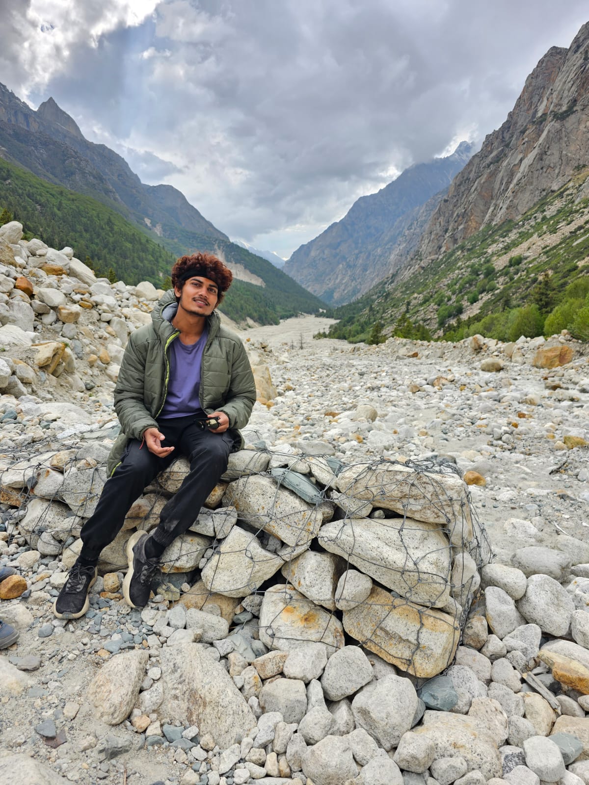 Surya at Gangotri National Park entrance, June 2023